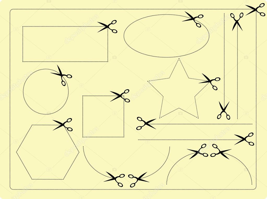 Scissors shape Stock Vector Image by ©pcanzo 14018672