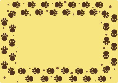 köpek çamurlu izler