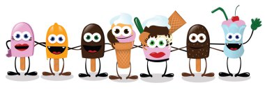 komik dondurma kucaklayan