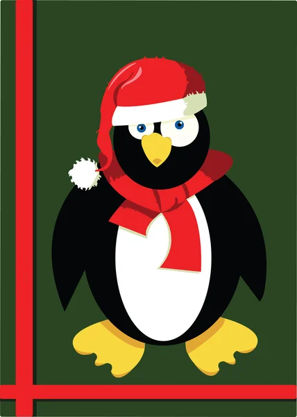 クリスマス ・ ペンギン — ストックベクタ