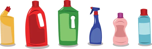 Boş etiketleri ile plastik kaplar