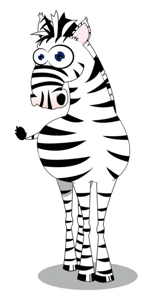 Schattig zebra — Stockvector