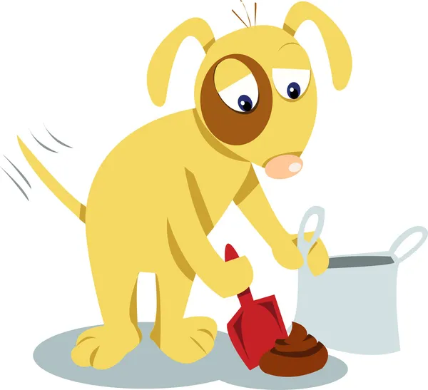 Zelfs honden weten dat u moet het schoon te maken! — Stockvector