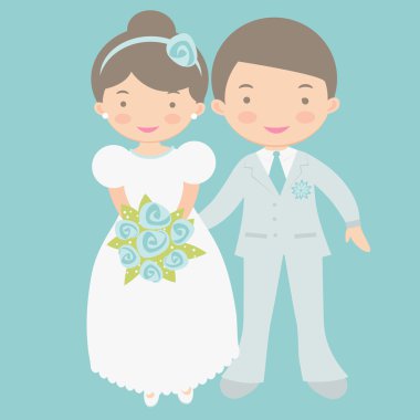 Şirin gelin ve damat