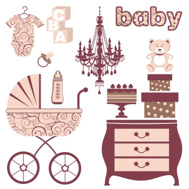 şık bebek duş seti