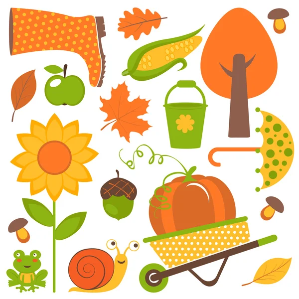 Herfst set — Stockvector