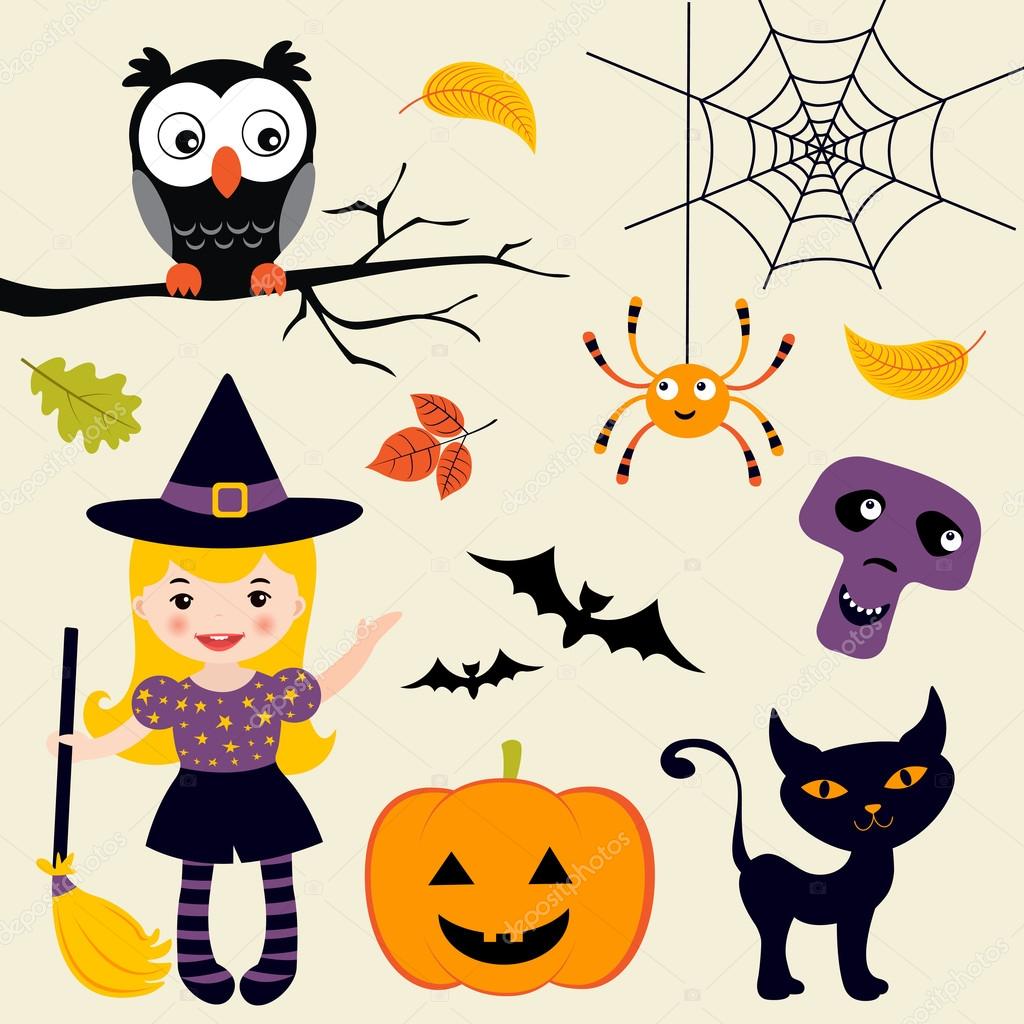 Cute Halloween collection Stock Illustration by ©Japanez #12849826