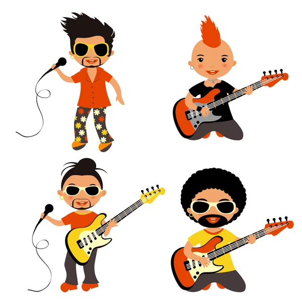 Ensemble rock stars — Image vectorielle