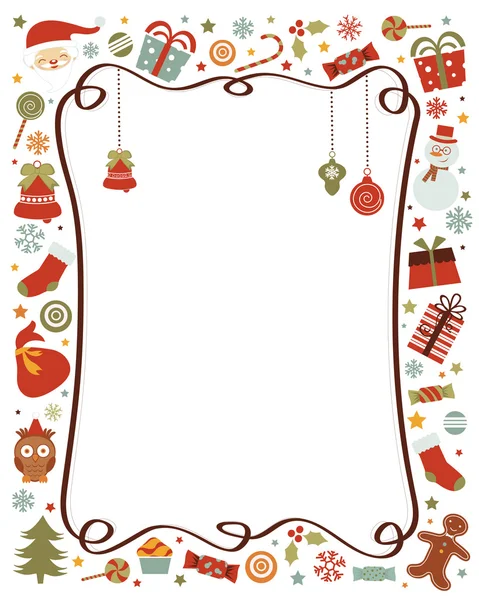 Christmas border — Stock Vector