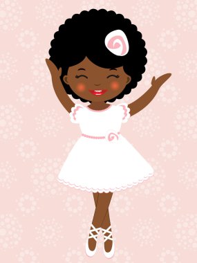 Afro-Amerikan dans eden balerin