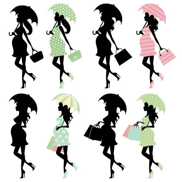 hamile bayanlar silhouettes