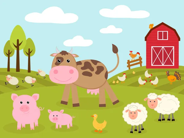 sevimli küçük çiftlik