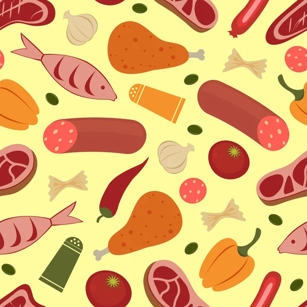 Красочный пищевой фон — стоковый вектор