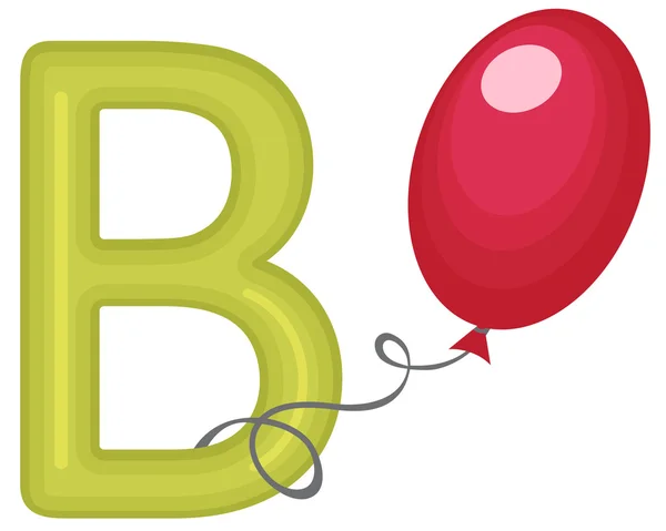 B est pour ballon — Image vectorielle