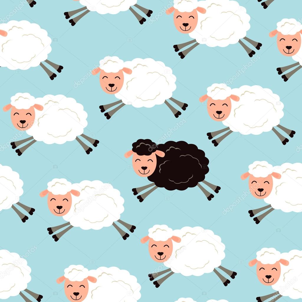 Black sheep in a flock