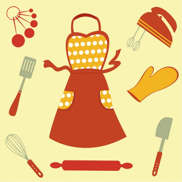 Icônes de cuisson — Image vectorielle