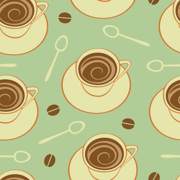 Coffee seamless pattern — Stock Vector