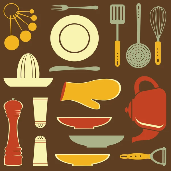 Colección cocina — Vector de stock