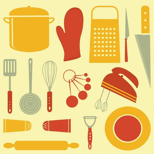Composition de la cuisine — Image vectorielle