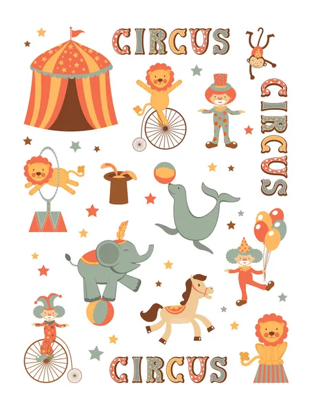 Circus Town — Stock Vector