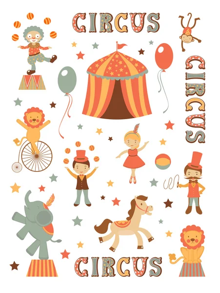 Mignon cirque — Image vectorielle