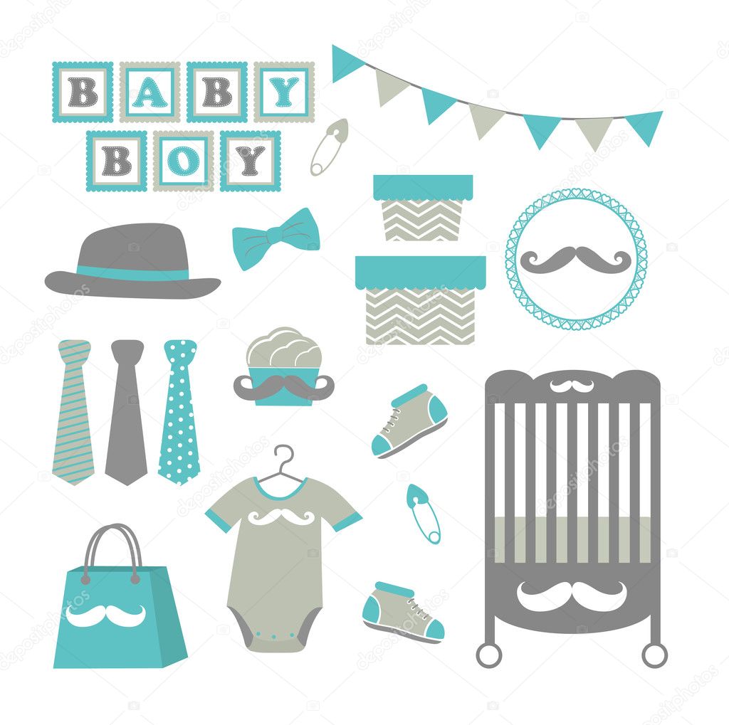 Little man baby shower