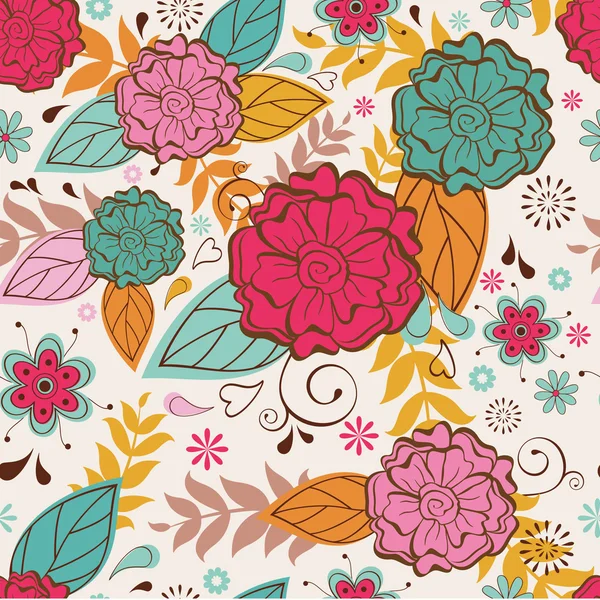 Hermoso fondo floral — Vector de stock