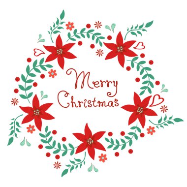 Merry christmas çiçek çelenk