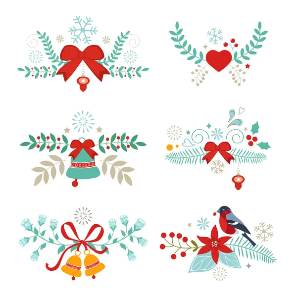 Éléments graphiques Noël — Image vectorielle