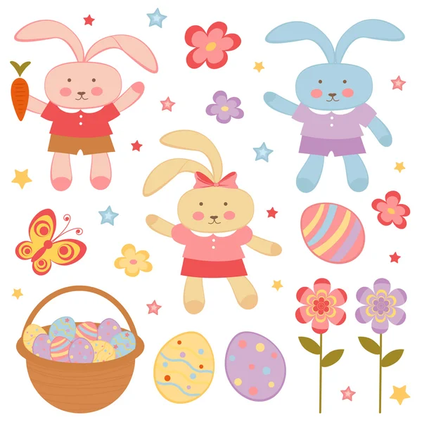 Easter set — Stock Vector