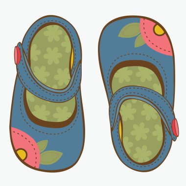 küçük kızın ayakkabıları