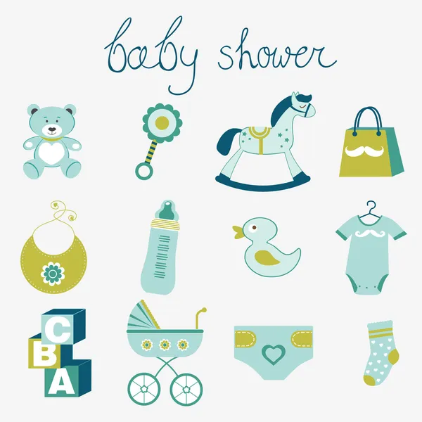 Baby-Shower — Stockvektor