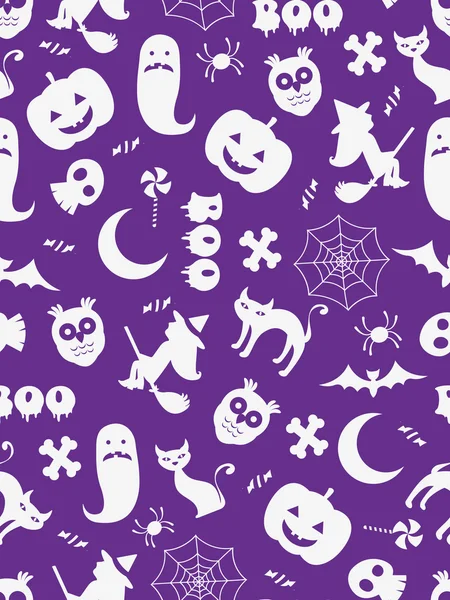 Fundo de Halloween sem costura — Vetor de Stock