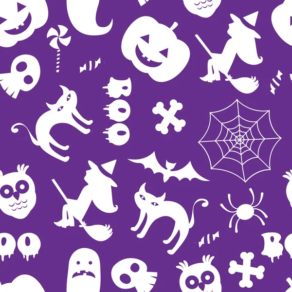 Naadloze halloween patroon — Stockvector