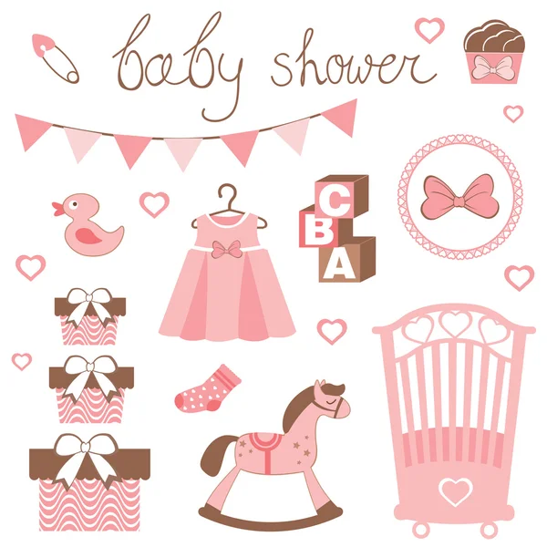 Mała pani dziecko prysznicem