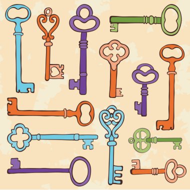 retro tarzı anahtarları oluşturma