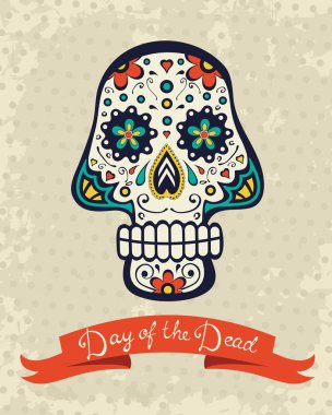 şeker kafatası ile kart