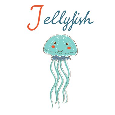 jellyfish için j örnektir. Vektör formatında