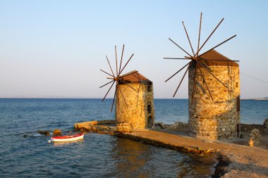Windmills of Chios clipart