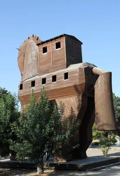 Cavallo di Troia in legno — Foto Stock