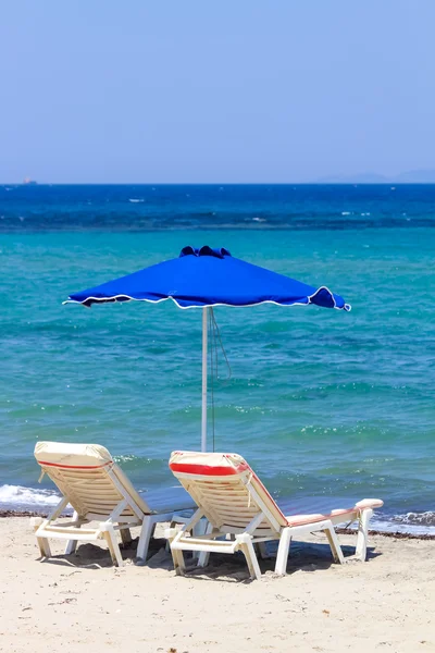 Relajante vista a la playa desde Kos, Grecia — Foto de Stock