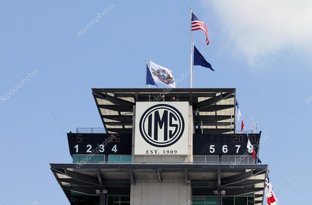 INDIANAPOLIS, IN - MAY 26, 2010: The Indianapolis Motor Speedway Pagoda at 500 Festival Community Day in Indianapolis,IN.