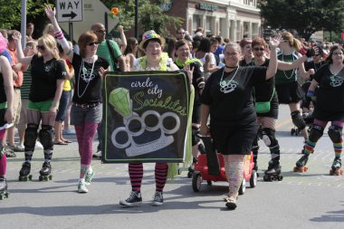 Daire şehir socialites roller derby ekibi Indy gurur