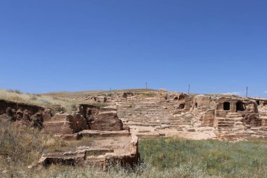Türkiye 'nin Mardin kentindeki Antik Dara kentinin kalıntıları
