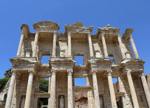 Celcius Library Ancient Roman City Ephesus Selcuk Izmir Turkey — Stock Photo, Image
