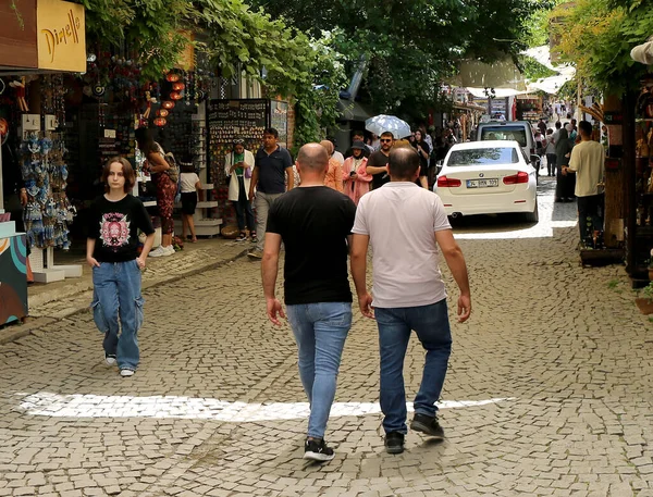 Sirince Selcuk Izmir Turquía Mayo Gente Caminando Por Calle Old — Foto de Stock