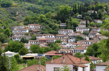 İzmir 'in Selcuk ilçesinde terk edilmiş Eski Yunan Sirince Evleri