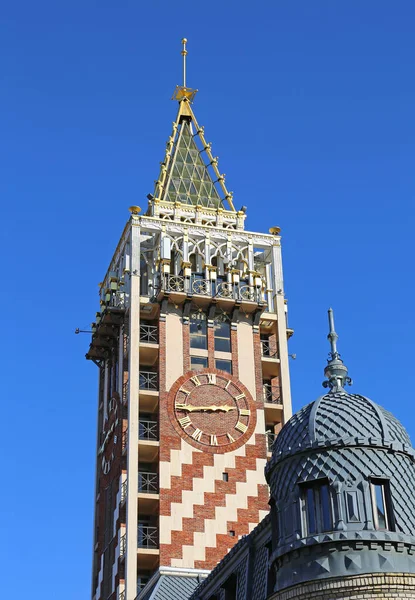 Μπατουμη Γεωργια Δεκεμβριου Πύργος Ρολόι Της Πλατείας Piazza Δεκεμβρίου 2021 — Φωτογραφία Αρχείου