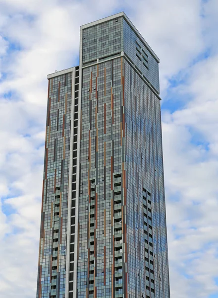 Batumi Georgia December Batumi Porta Tower Cloudy Sky Background December — Foto Stock