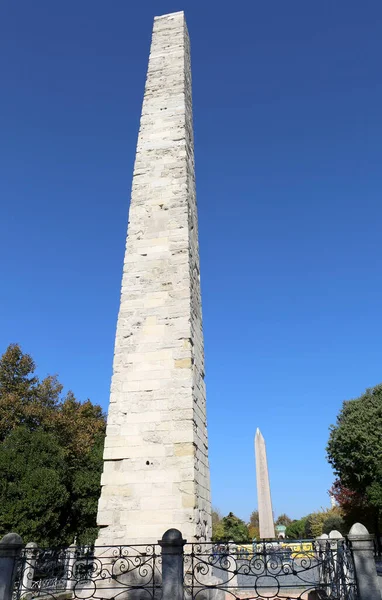 Column Constantine Obelisk Sultanahmet Square Istanbul Turkey — Photo